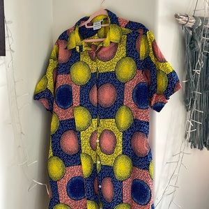 Yevu brand 100% cotton shirt dress